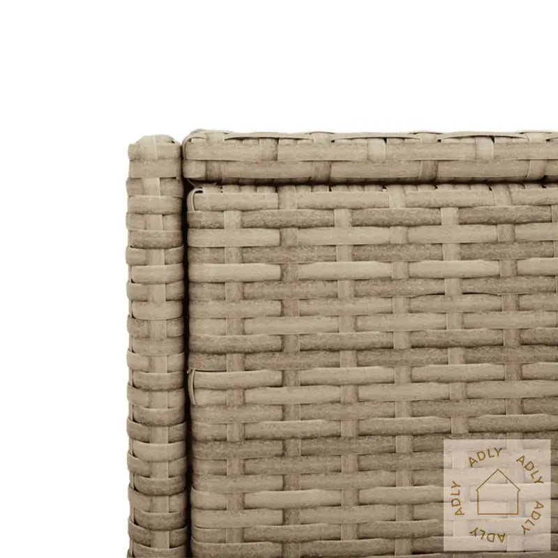 Putekasse Beige 55X55X111 Cm Polyrotting