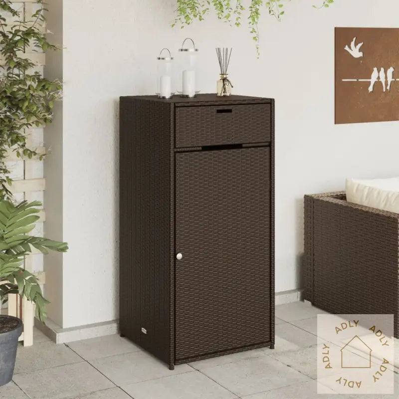 Putekasse Brun 55X55X111 Cm Polyrotting