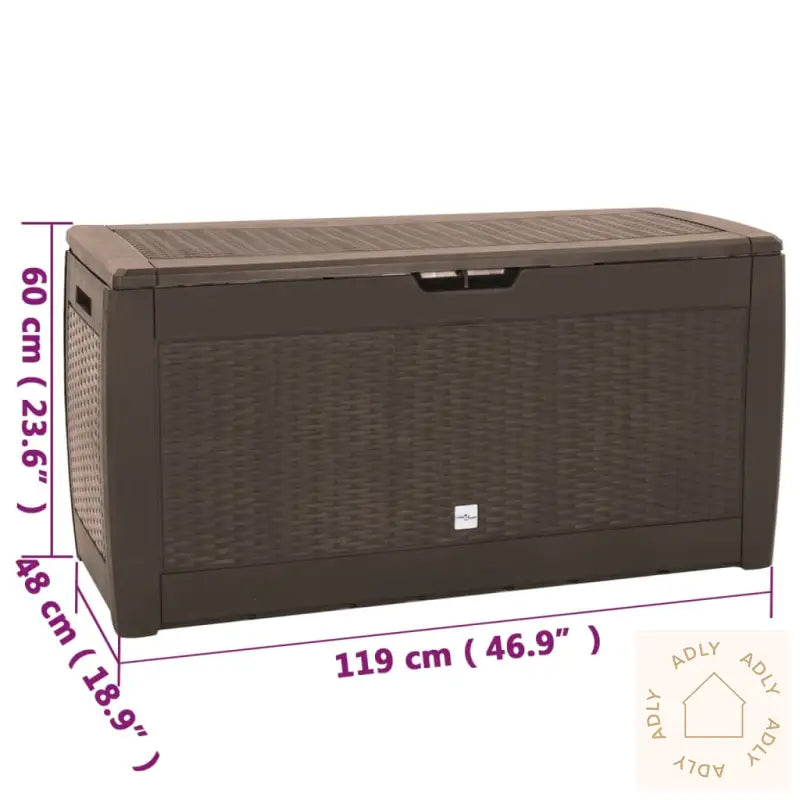 Putekasse For Hage Brun 119X48X60 Cm