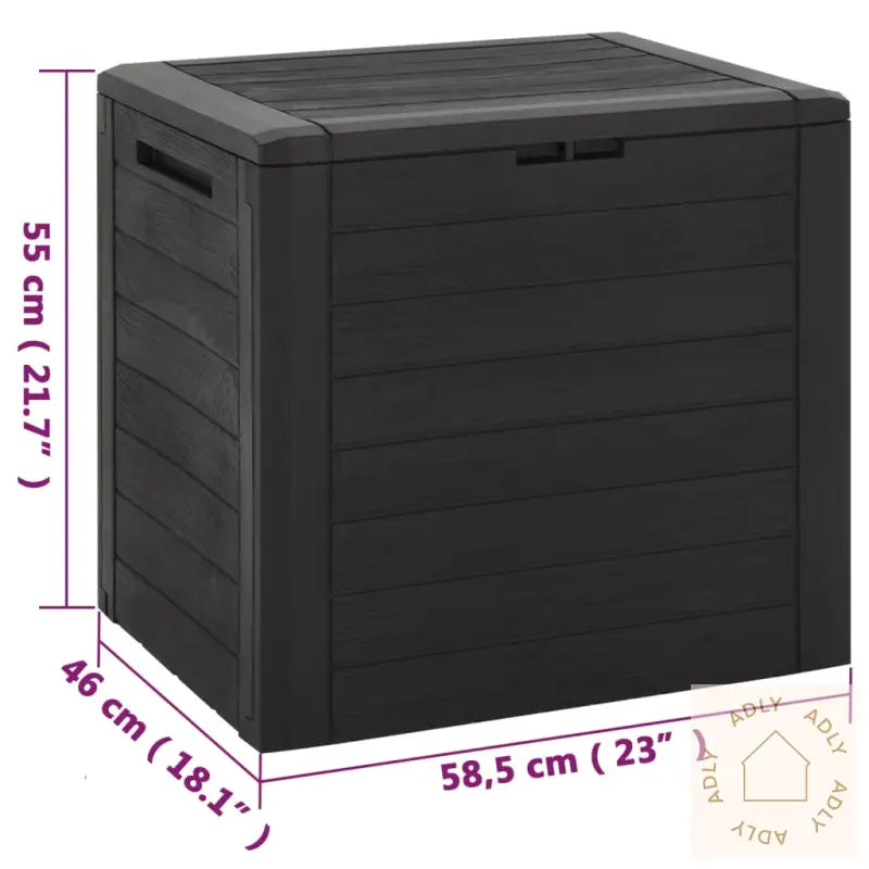 Putekasse For Hage Brun 58,5X46X55 Cm Polypropylen