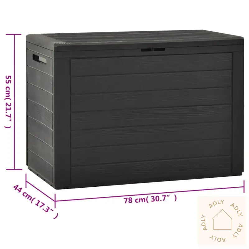 Putekasse Antrasitt 78X44X55 Cm