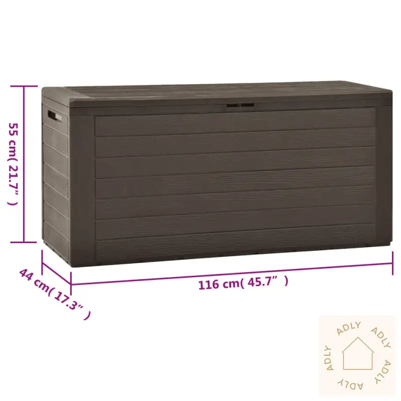 Putekasse Brun 116X44X55 Cm