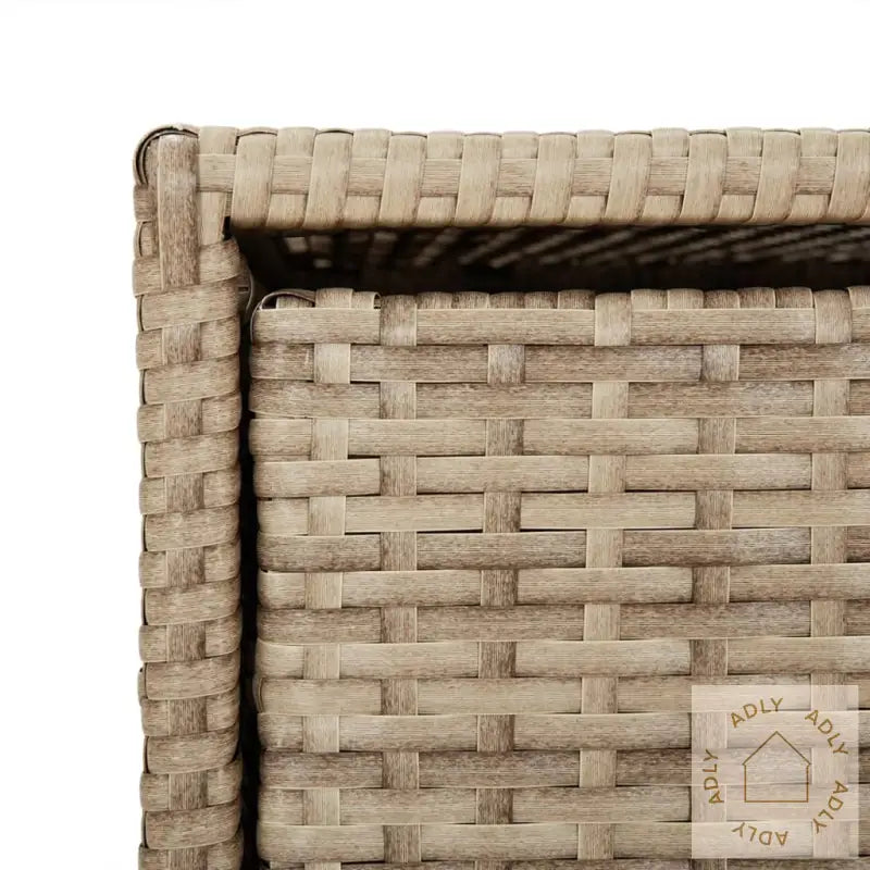 Putekasse Beige 55X59X80 Cm Polyrotting