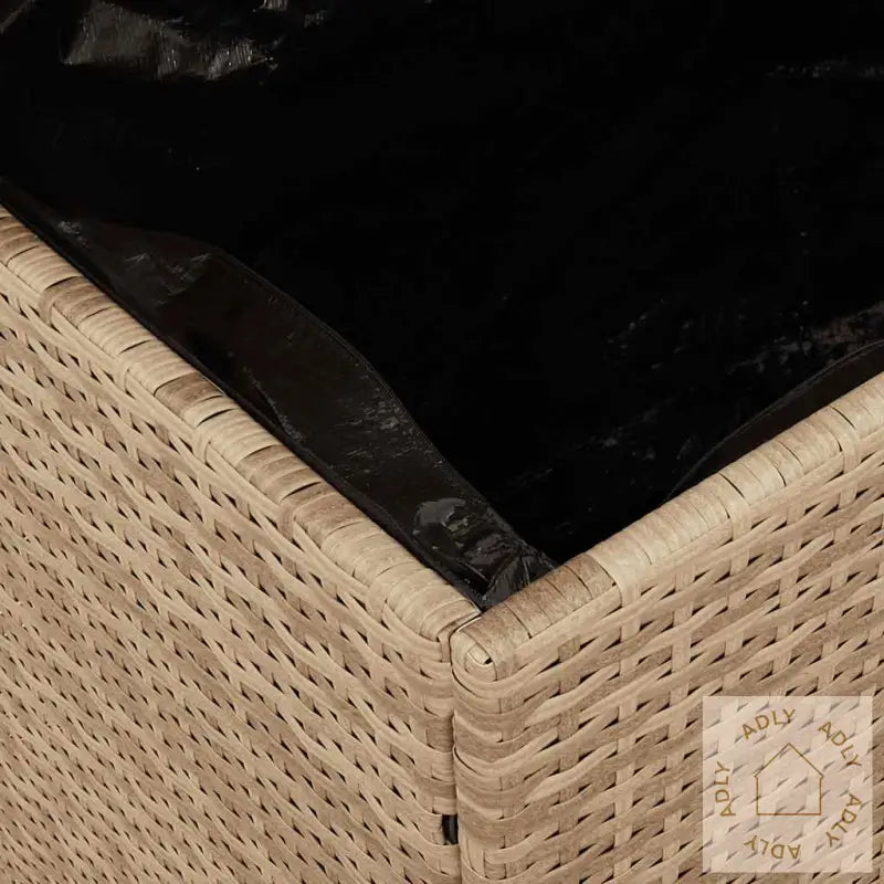 Putekasse Beige 110X50X54 Cm Polyrotting Akasie