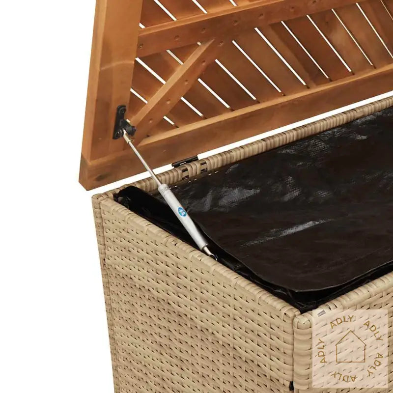Putekasse Beige 110X50X54 Cm Polyrotting Akasie