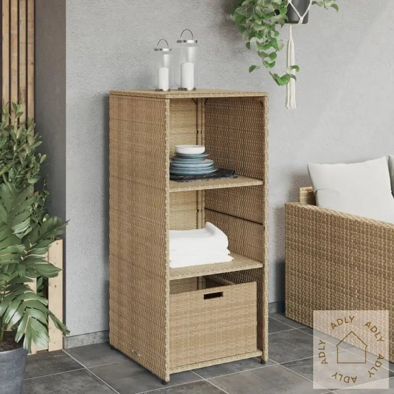 Putekasse Beige 50X55X115 Cm Polyrotting