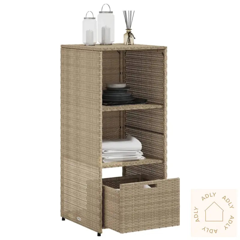 Putekasse Beige 50X55X115 Cm Polyrotting