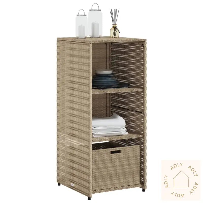 Putekasse Beige 50X55X115 Cm Polyrotting