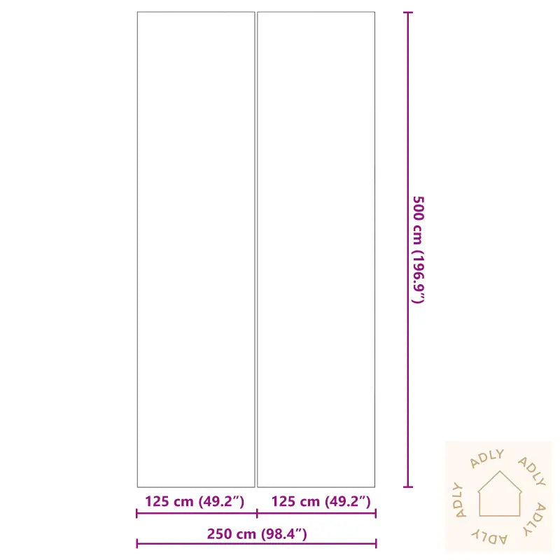 Rektangulært Bassengtrekk Svart Polyetylen 500 X 250 Cm Holdbart