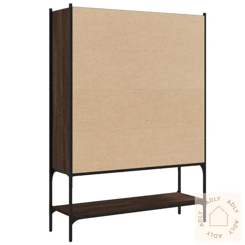 Bokhylle Brun Eik 102X30X141,5 Cm Konstruert Tre