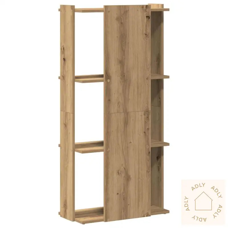 Bokhylle 3 Etasjer Artisan Eik 60X30X120 Cm Konstruert Tre