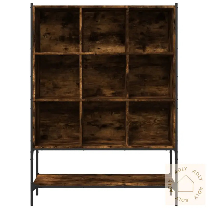 Bokhylle Røkt Eik 102X30X141,5 Cm Konstruert Tre