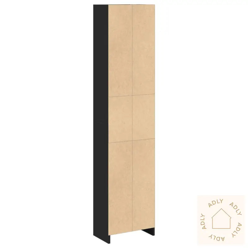 Bokhylle Svart 40X24X176 Cm Konstruert Tre