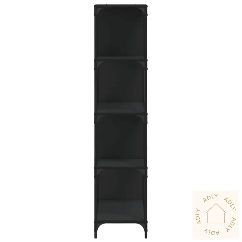 Bokhylle 4 Trinn Svart 139X33,5X149 Cm Konstruert Tre