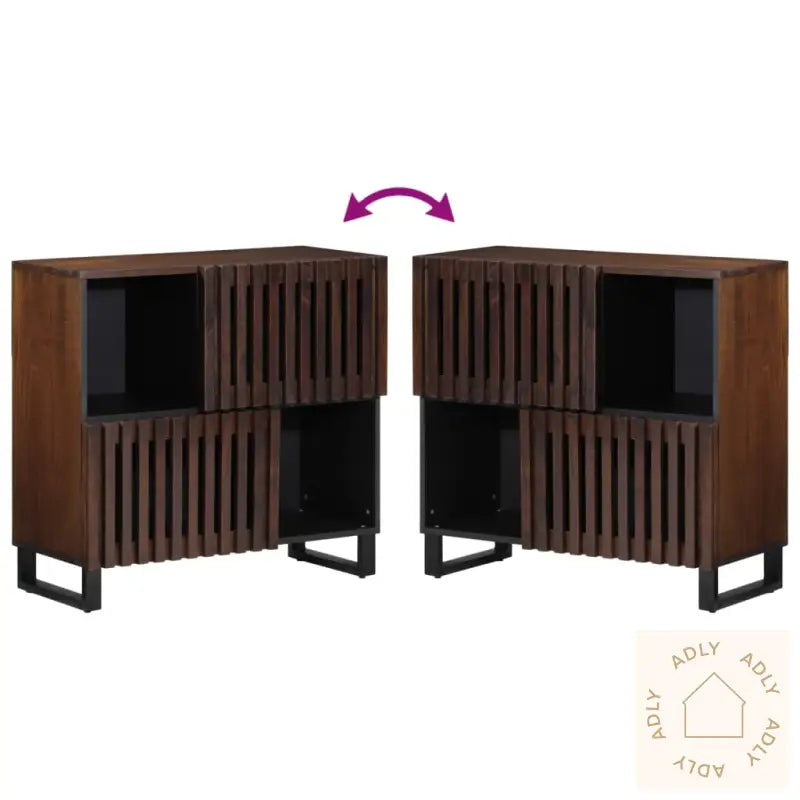 Skjenk Brun 80X34X75 Cm Heltre Mango