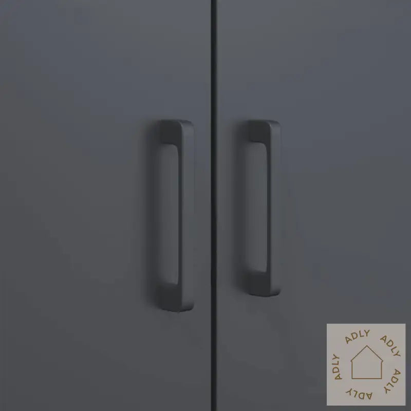 Highboard Antrasitt 68X39X113 Cm Stål