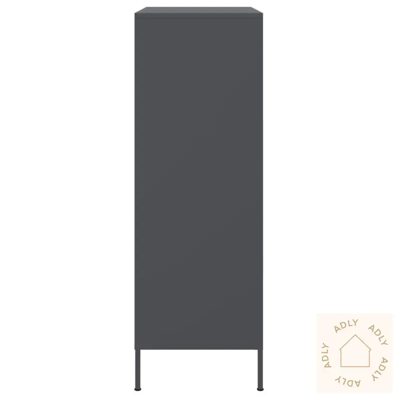 Highboard Antrasitt 68X39X113 Cm Stål