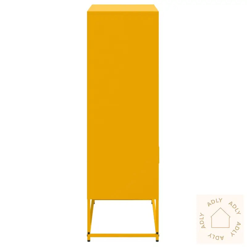 Highboard Sennepsgul 68,5X38,5X123,5 Cm Stål