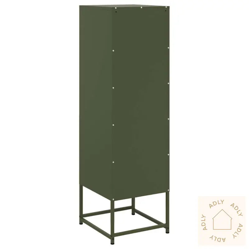 Highboard Olivengrønn 36X39X123 Cm Stål