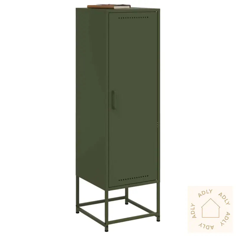 Highboard Olivengrønn 36X39X123 Cm Stål