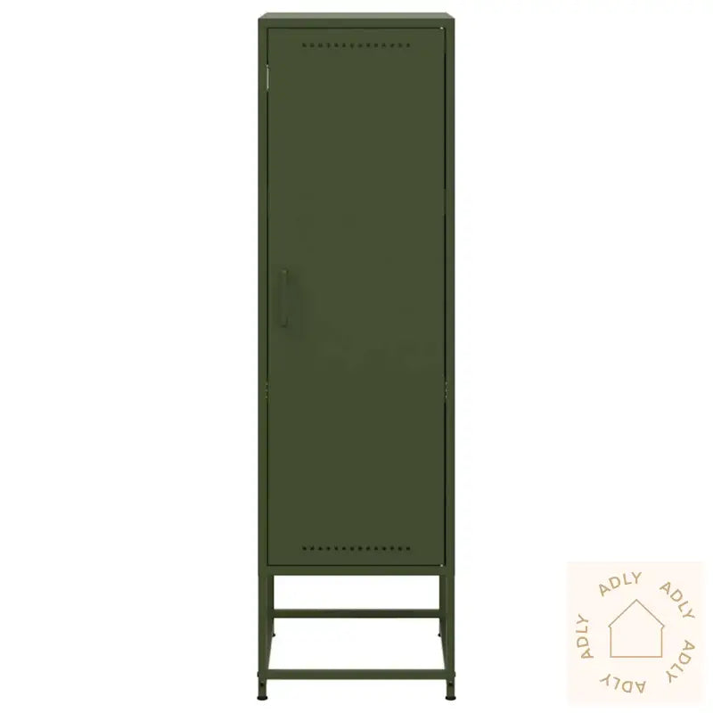 Highboard Olivengrønn 36X39X123 Cm Stål