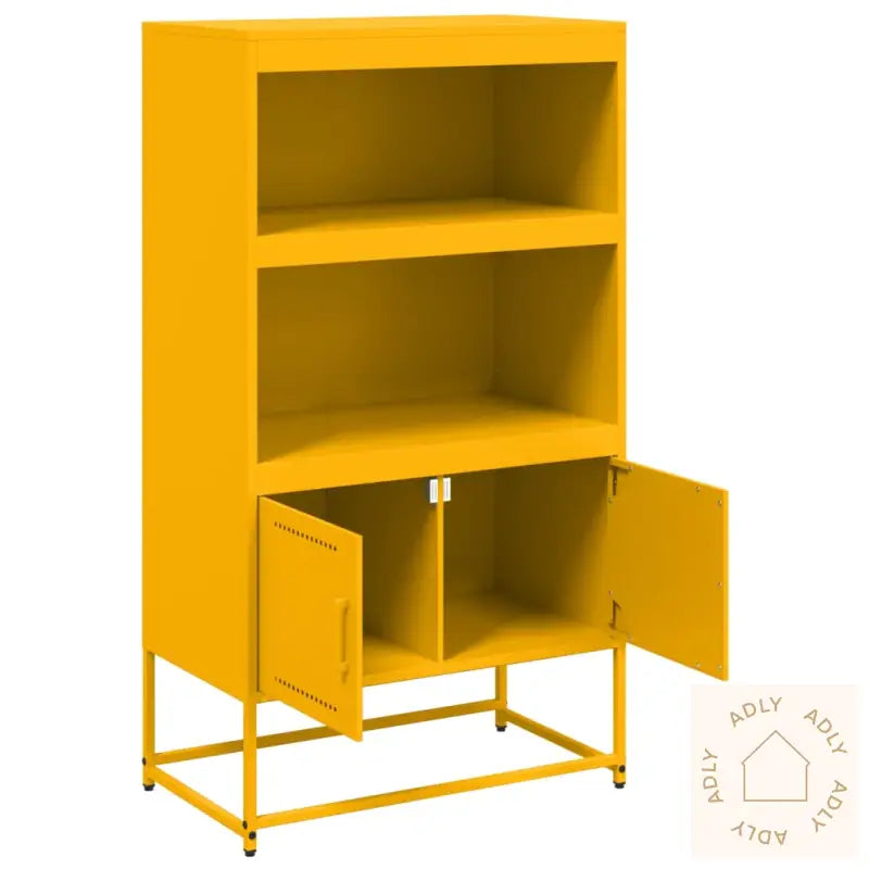 Highboard Sennepsgul 68,5X38,5X123,5 Cm Stål