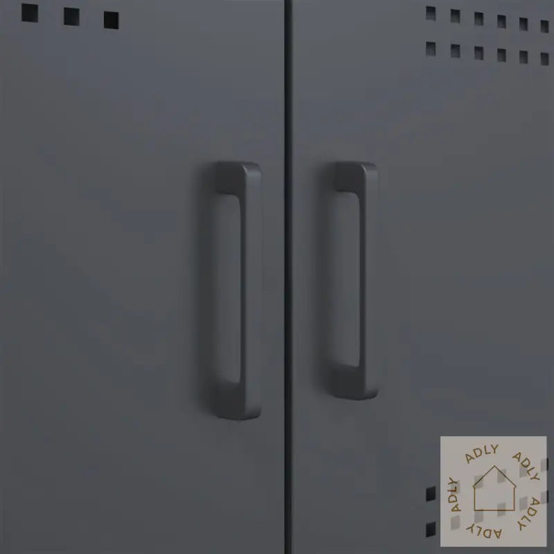 Highboard Antrasitt 68X39X113 Cm Stål
