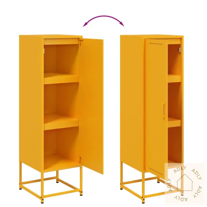 Highboard Sennepsgul 36X39X123 Cm Stål