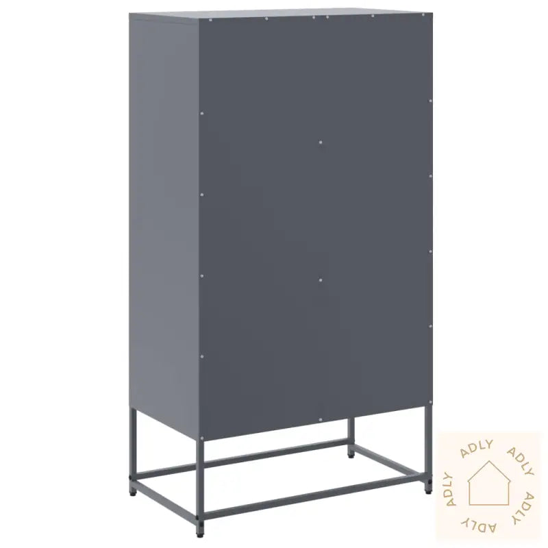 Highboard Antrasitt 68,5X38,5X123,5 Cm Stål