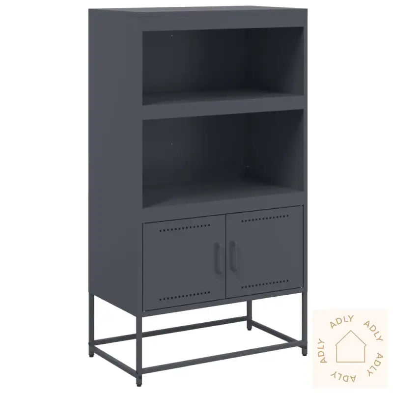 Highboard Antrasitt 68,5X38,5X123,5 Cm Stål