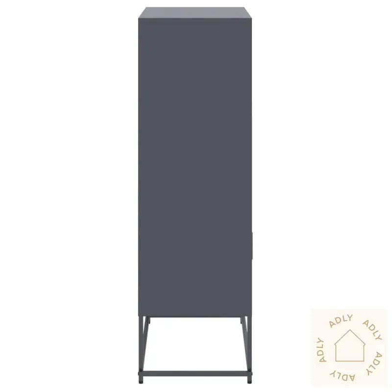 Highboard Antrasitt 68,5X38,5X123,5 Cm Stål