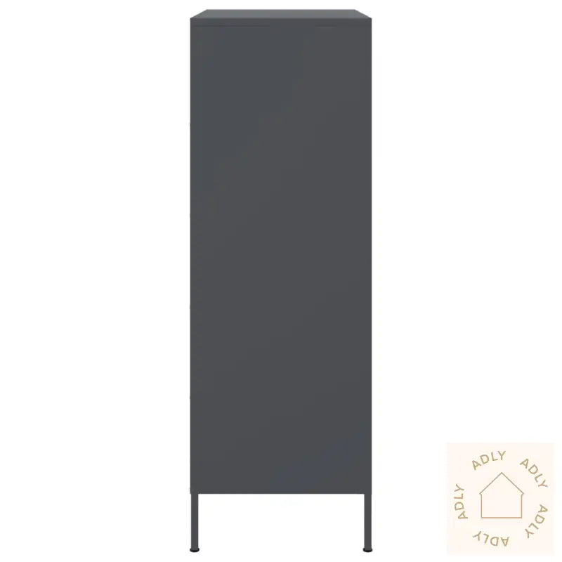 Highboard Antrasitt 68X39X113 Cm Stål