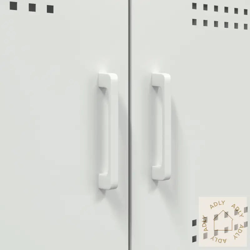 Highboard Hvit 68X39X113 Cm Stål