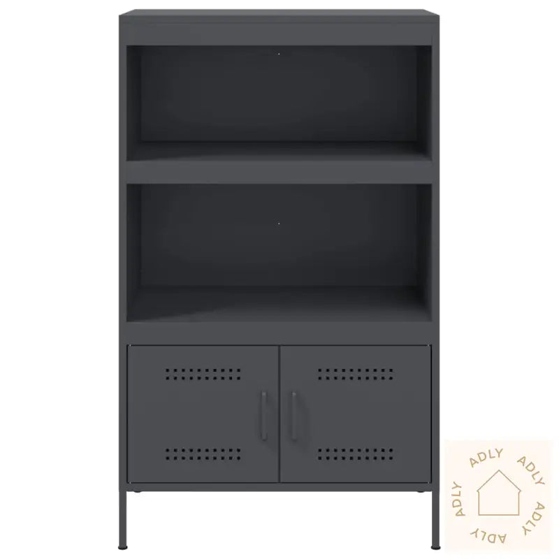Highboard Antrasitt 68X39X113 Cm Stål