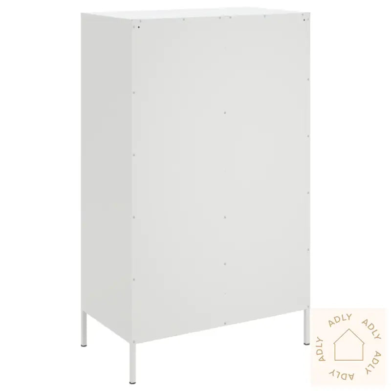 Highboard Hvit 68X39X113 Cm Stål