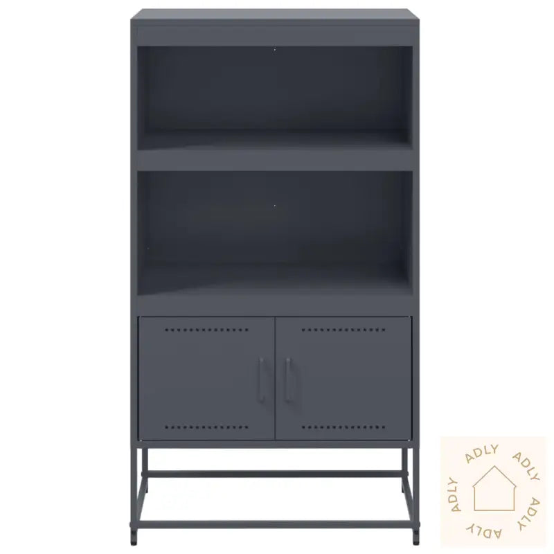 Highboard Antrasitt 68,5X38,5X123,5 Cm Stål