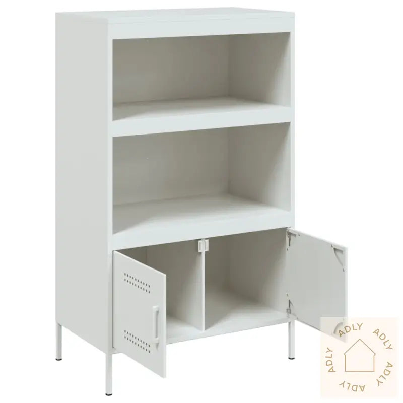 Highboard Hvit 68X39X113 Cm Stål