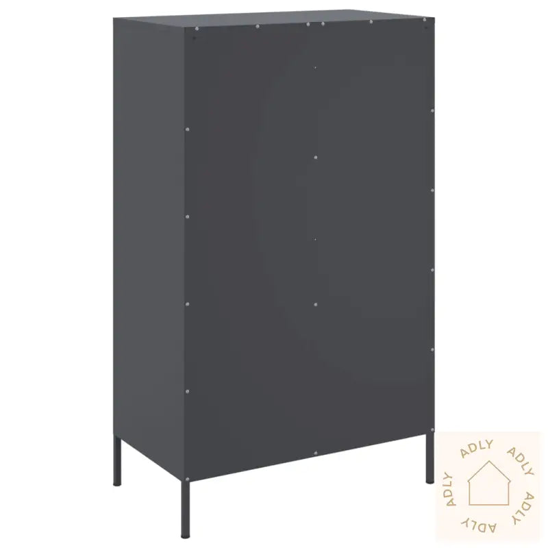 Highboard Antrasitt 68X39X113 Cm Stål