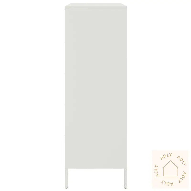 Highboard Hvit 68X39X113 Cm Stål