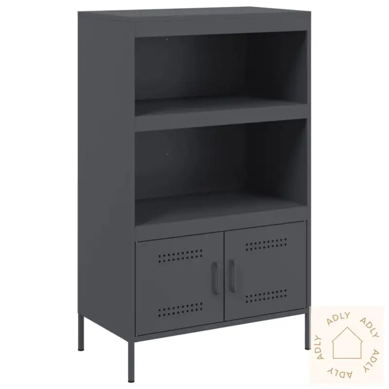 Highboard Antrasitt 68X39X113 Cm Stål