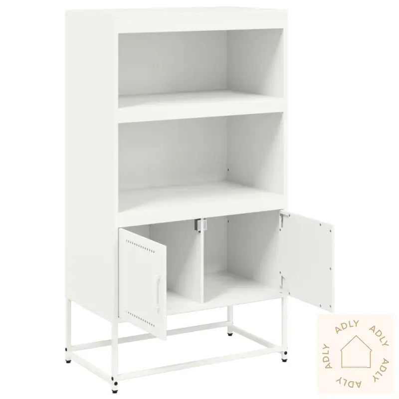Highboard Hvit 68,5X38,5X123,5 Cm Stål