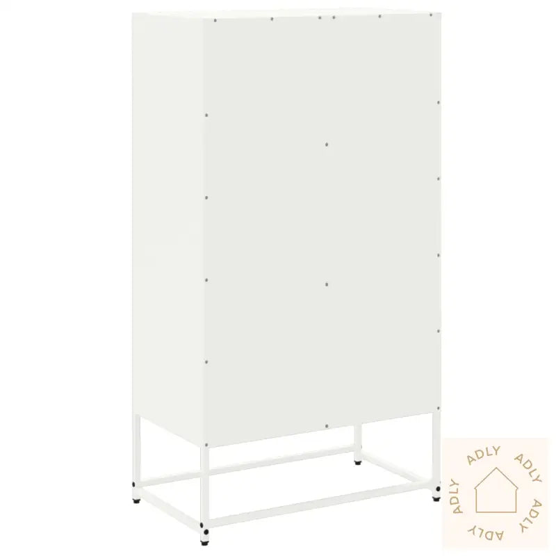 Highboard Hvit 68,5X38,5X123,5 Cm Stål