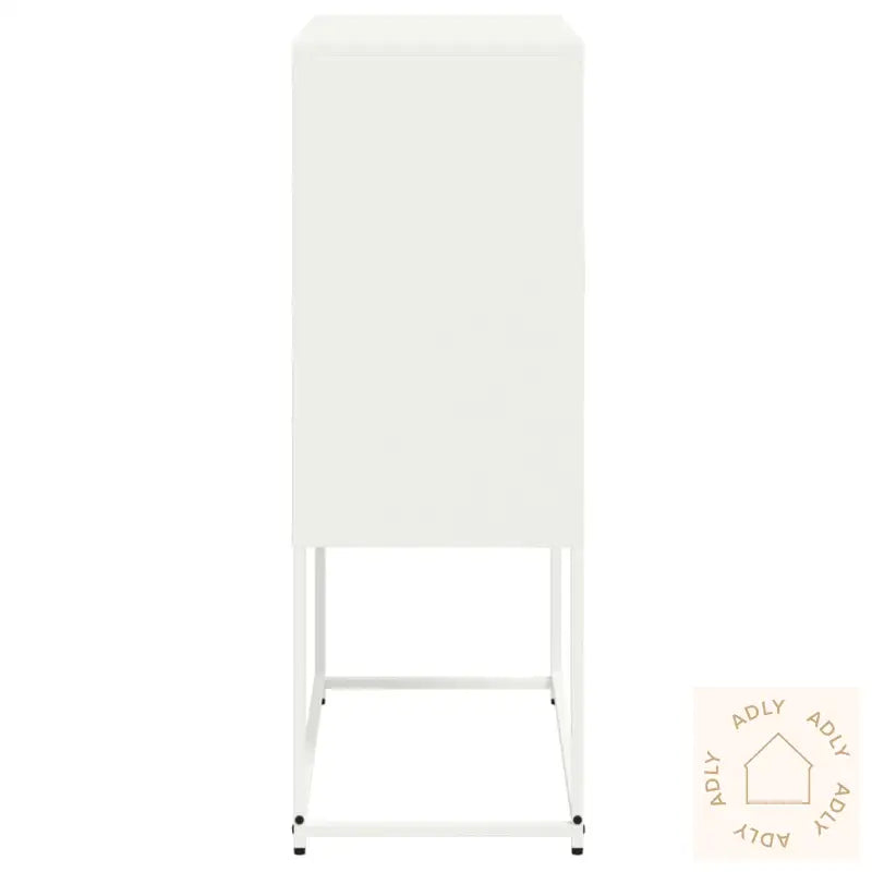 Highboard Hvit 68,5X38,5X107 Cm Stål