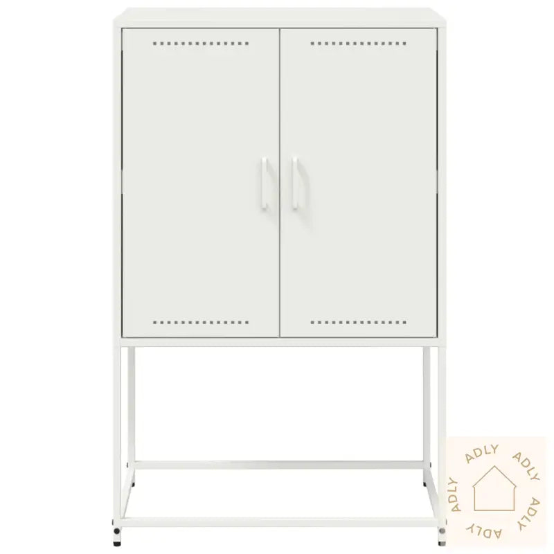 Highboard Hvit 68,5X38,5X107 Cm Stål