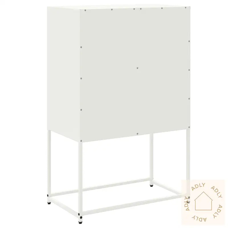 Highboard Hvit 68,5X38,5X107 Cm Stål