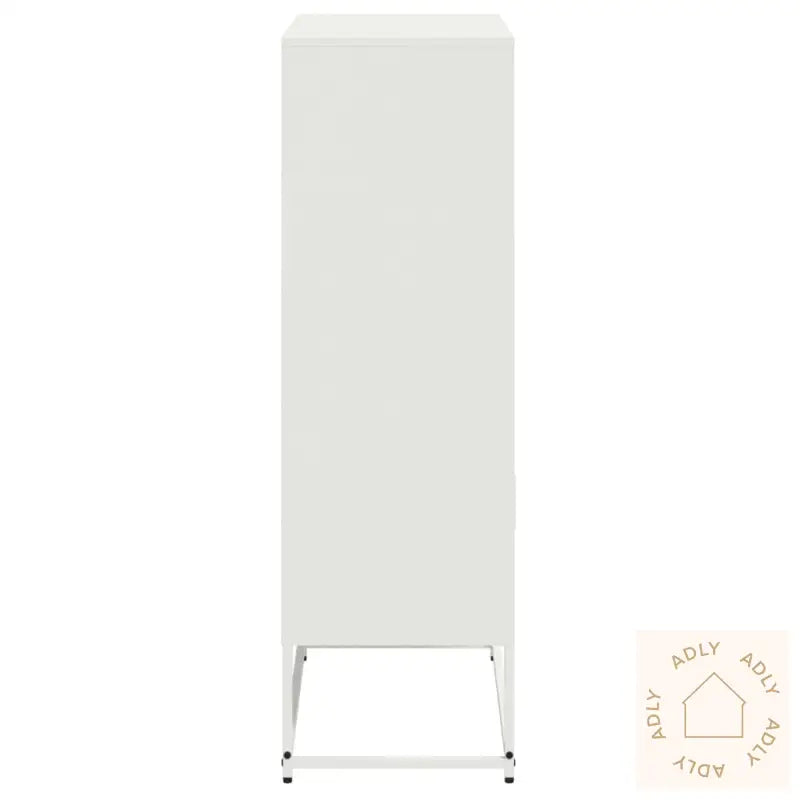 Highboard Hvit 68,5X38,5X123,5 Cm Stål