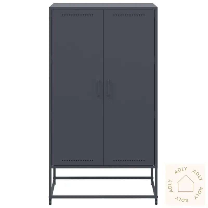 Highboard Antrasitt 68,5X38,5X123,5 Cm Stål
