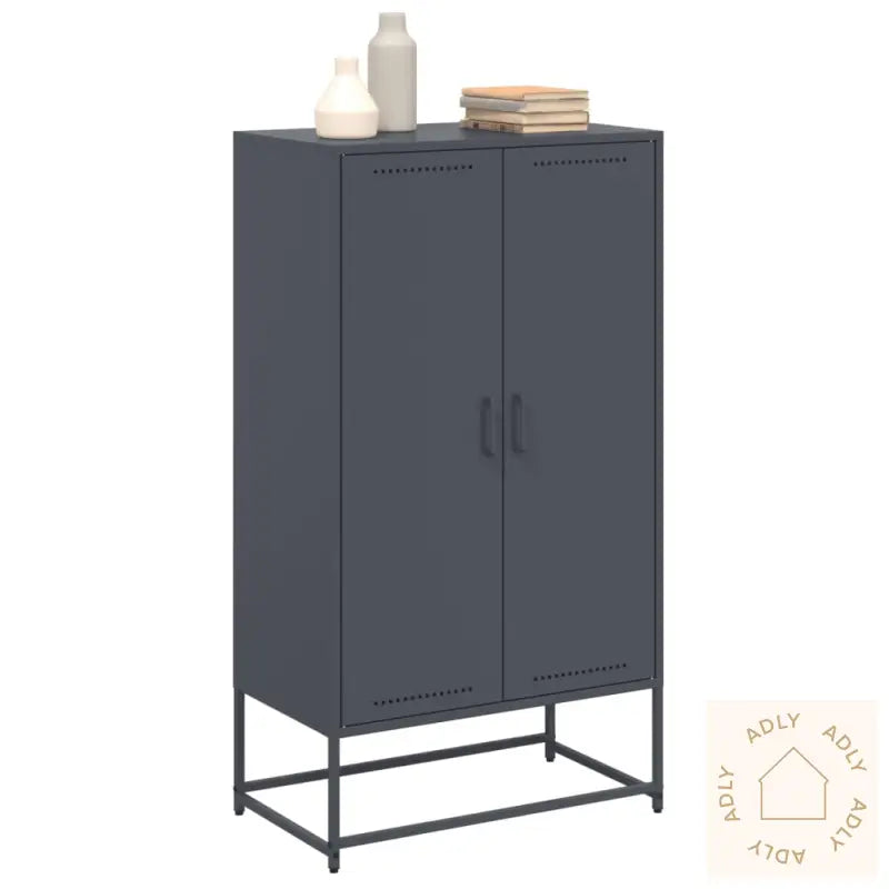Highboard Antrasitt 68,5X38,5X123,5 Cm Stål