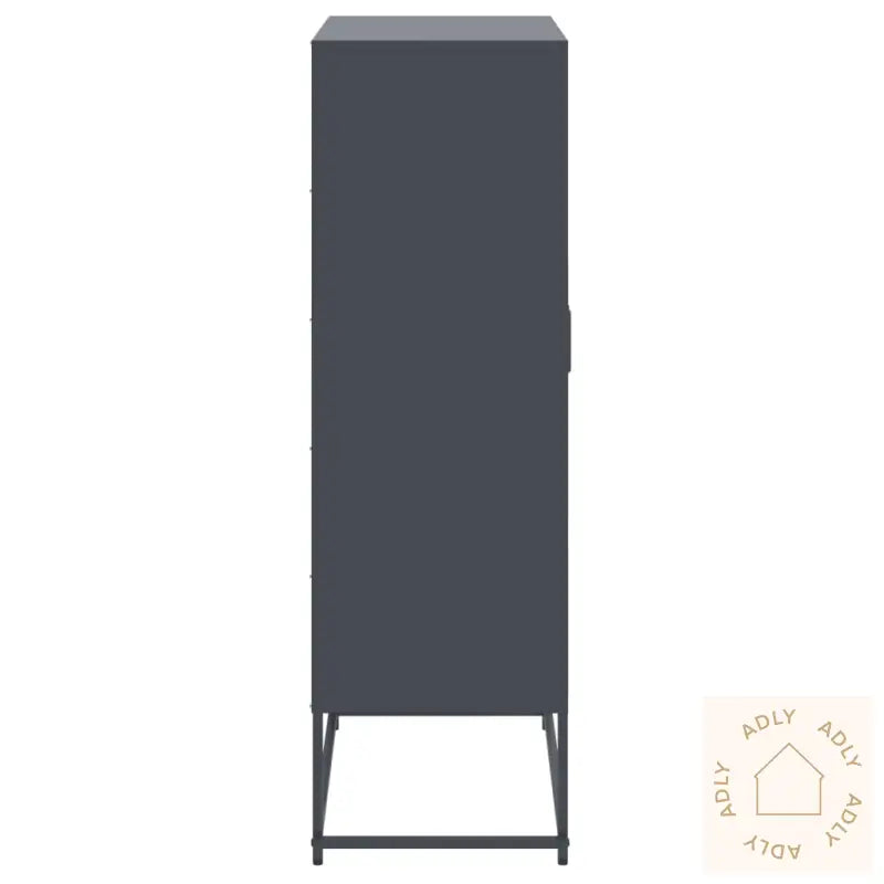 Highboard Antrasitt 68,5X38,5X123,5 Cm Stål