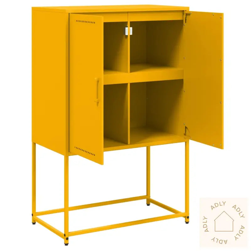 Highboard Sennepsgul 68,5X38,5X107 Cm Stål